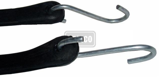 Timko Ltd - 6mm Bungee Cord Loop Hook Ties With Metal Hook x 180mm
